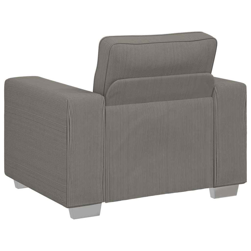 vidaXL világosszürke kordbársony szövet kanapéfotel 60 cm