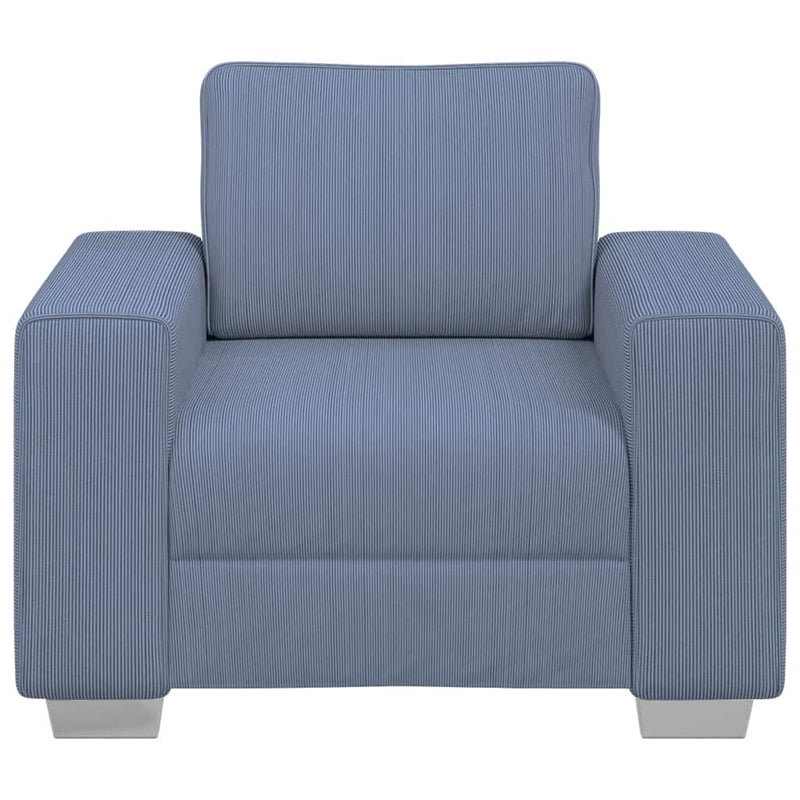 vidaXL kék kordbársony szövet kanapészék 60 cm