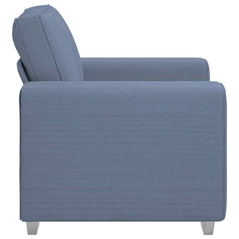 vidaXL kék kordbársony szövet kanapészék 60 cm