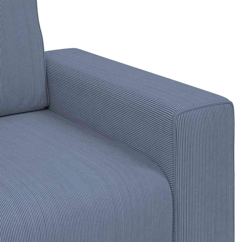 vidaXL kék kordbársony szövet kanapészék 60 cm