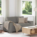 vidaXL világosszürke kétszemélyes kanapé 160 x 77 x 82 cm kordbársony szövet