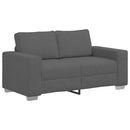 vidaXL sötétszürke kordbársony szövet loveseat kanapé 120 cm