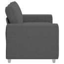 vidaXL sötétszürke kordbársony szövet loveseat kanapé 120 cm