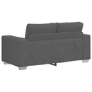 vidaXL sötétszürke kordbársony szövet loveseat kanapé 120 cm