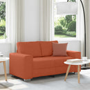 vidaXL piros-narancssárga kétszemélyes kanapé 160 x 77 x 82 cm kordbársony szövet