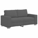 vidaXL sötétszürke kordbársony szövet loveseat kanapé 140 cm