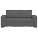 vidaXL sötétszürke kordbársony szövet loveseat kanapé 140 cm