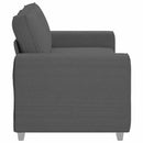 vidaXL sötétszürke kordbársony szövet loveseat kanapé 140 cm