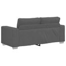 vidaXL sötétszürke kordbársony szövet loveseat kanapé 140 cm