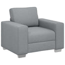 vidaXL Fotel Világosszürke 100 cm szövet