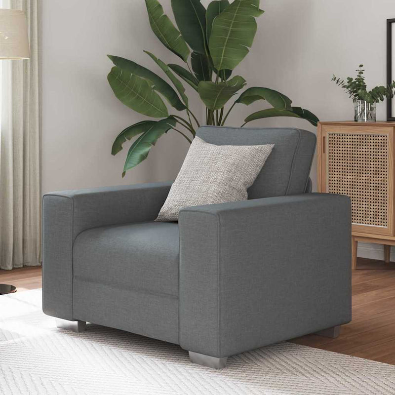 vidaXL Kanapé párnával Sötétszürke 100 x 77 x 82 cm szövet