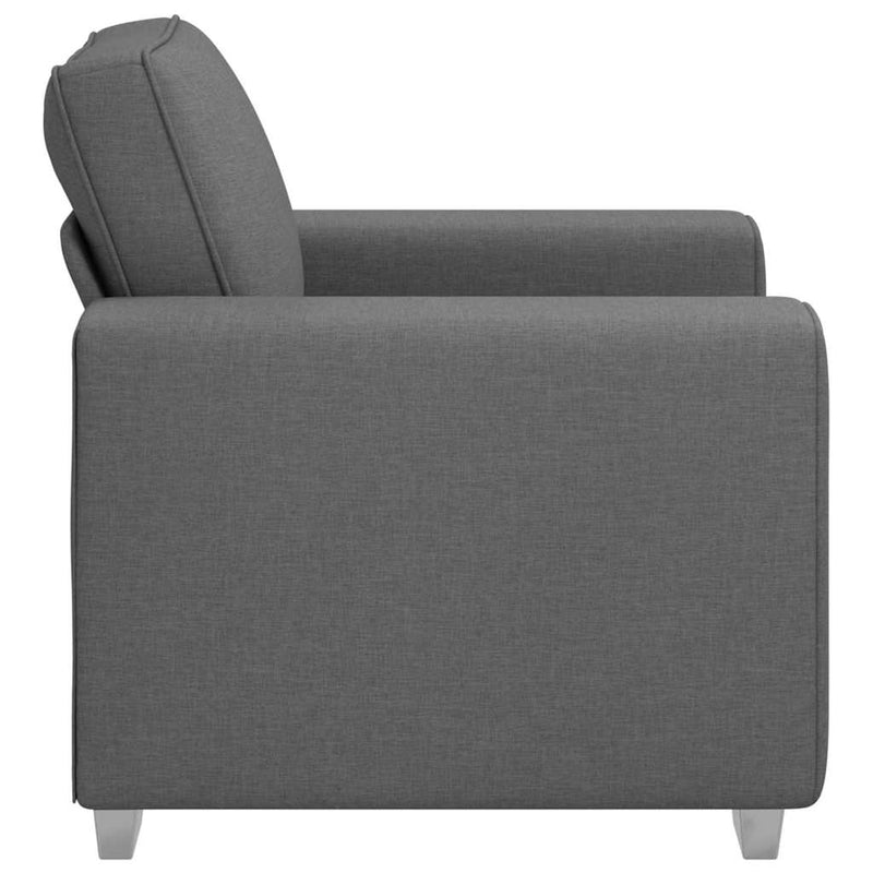 vidaXL Kanapé párnával Sötétszürke 100 x 77 x 82 cm szövet