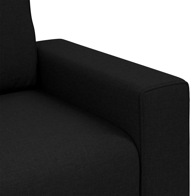 vidaXL Kanapé párnával Fekete 100 x 77 x 82 cm szövet