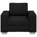 vidaXL Fotel Fekete 100 cm szövet