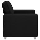 vidaXL Fotel Fekete 100 cm szövet