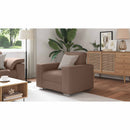 vidaXL Fotel Barna 100 cm szövet