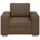 vidaXL Fotel Barna 100 cm szövet
