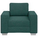 vidaXL Kanapé Sötétzöld 100 x 77 x 82 cm szövet