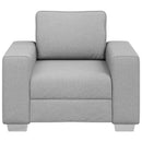 vidaXL Fotel Felhőszürke 100 cm szövet