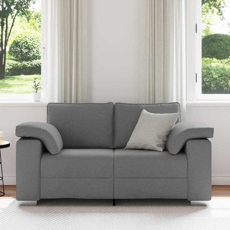 vidaXL Kanapé párnával Sötétszürke 160 x 77 x 82 cm szövet