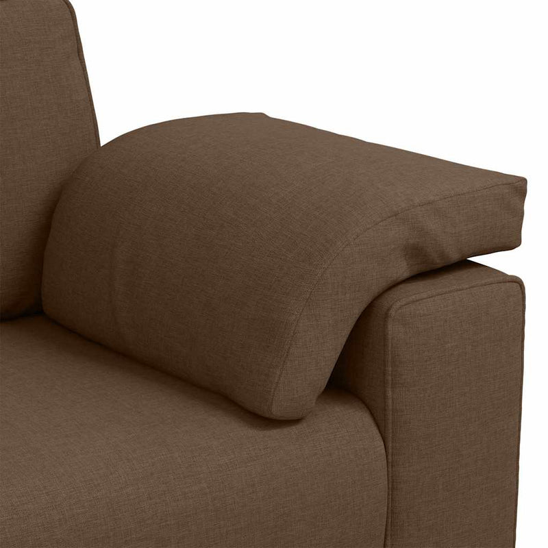 vidaXL Kanapé párnával Barna 160 x 77 x 82 cm szövet