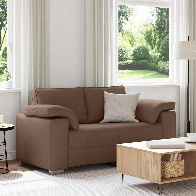 vidaXL Kanapé párnával Barna 160 x 77 x 82 cm szövet