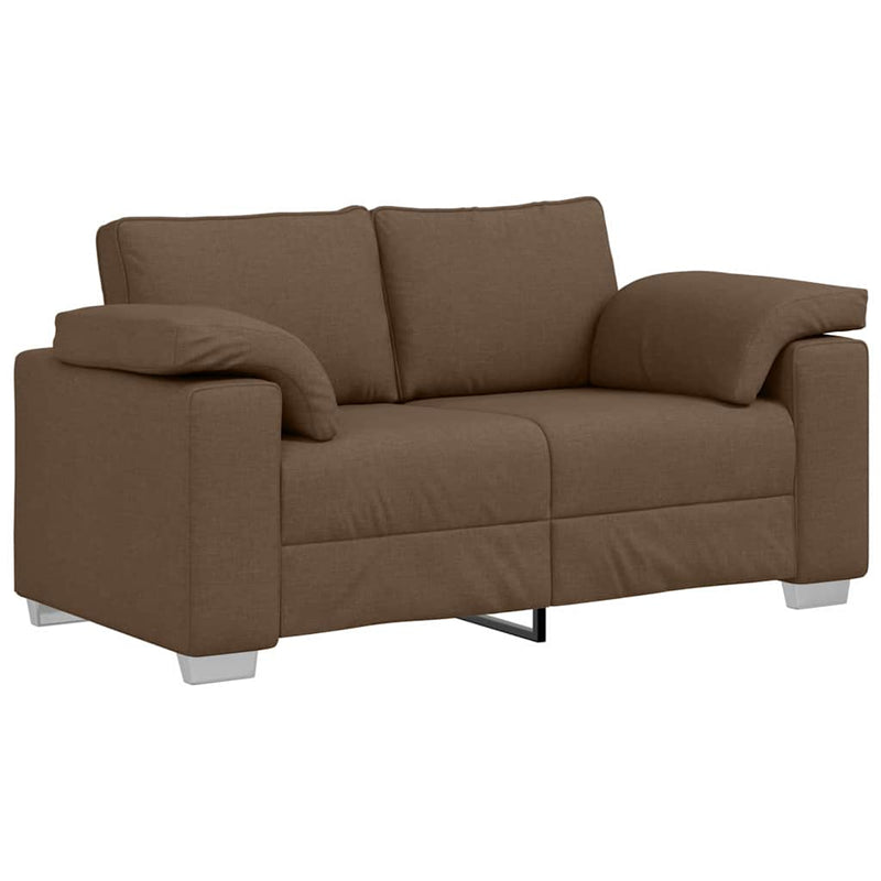 vidaXL Kanapé párnával Barna 160 x 77 x 82 cm szövet