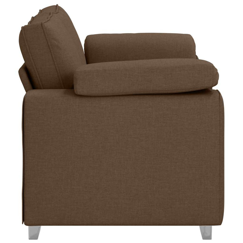 vidaXL Kanapé párnával Barna 160 x 77 x 82 cm szövet