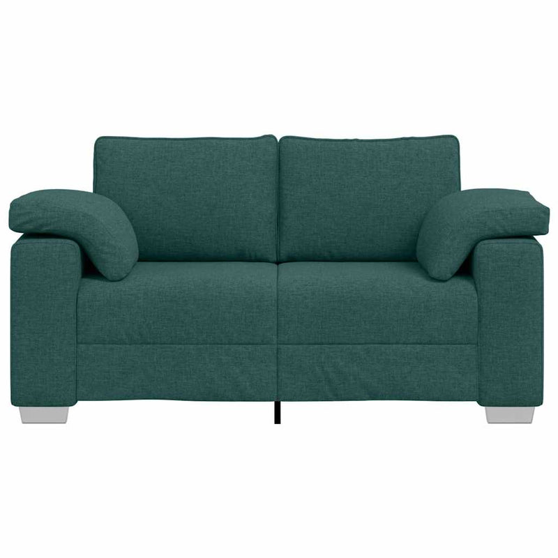 vidaXL Kanapé párnával Sötétzöld 160 x 77 x 82 cm szövet