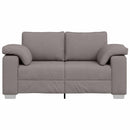 vidaXL Kétszemélyes kanapé Tópszínű 160 cm szövet