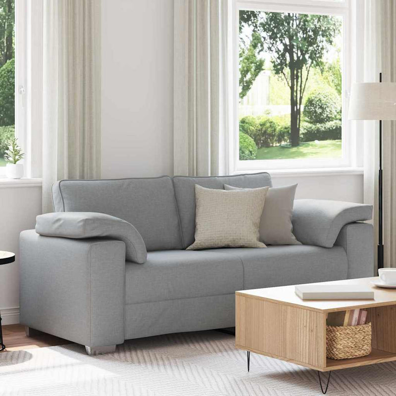 vidaXL Kanapé párnával Világosszürke 180 x 77 x 82 cm szövet