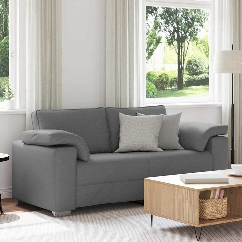 vidaXL Kanapé párnával Sötétszürke 180 x 77 x 82 cm szövet