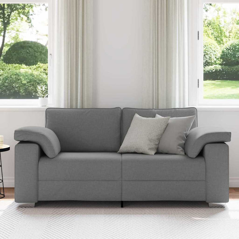 vidaXL Kanapé párnával Sötétszürke 180 x 77 x 82 cm szövet