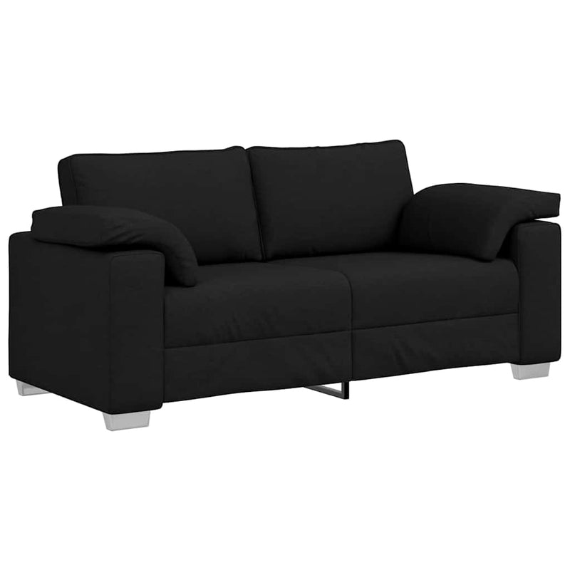 vidaXL Kanapé párnával Fekete 180 x 77 x 82 cm szövet