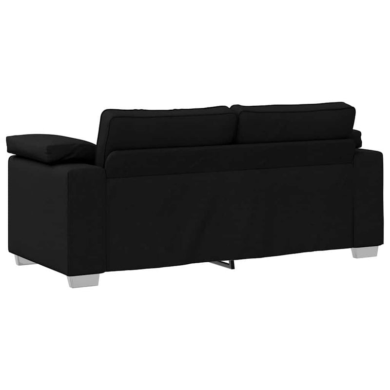 vidaXL Kanapé párnával Fekete 180 x 77 x 82 cm szövet