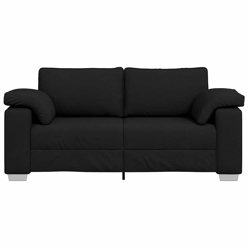 vidaXL Kanapé párnával Fekete 180 x 77 x 82 cm szövet