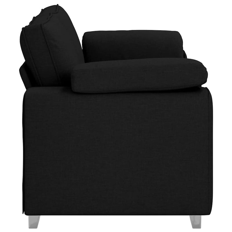 vidaXL Kanapé párnával Fekete 180 x 77 x 82 cm szövet