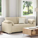 vidaXL Kanapé Krém 180 x 77 x 82 cm szövet