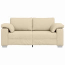 vidaXL Kanapé Krém 180 x 77 x 82 cm szövet