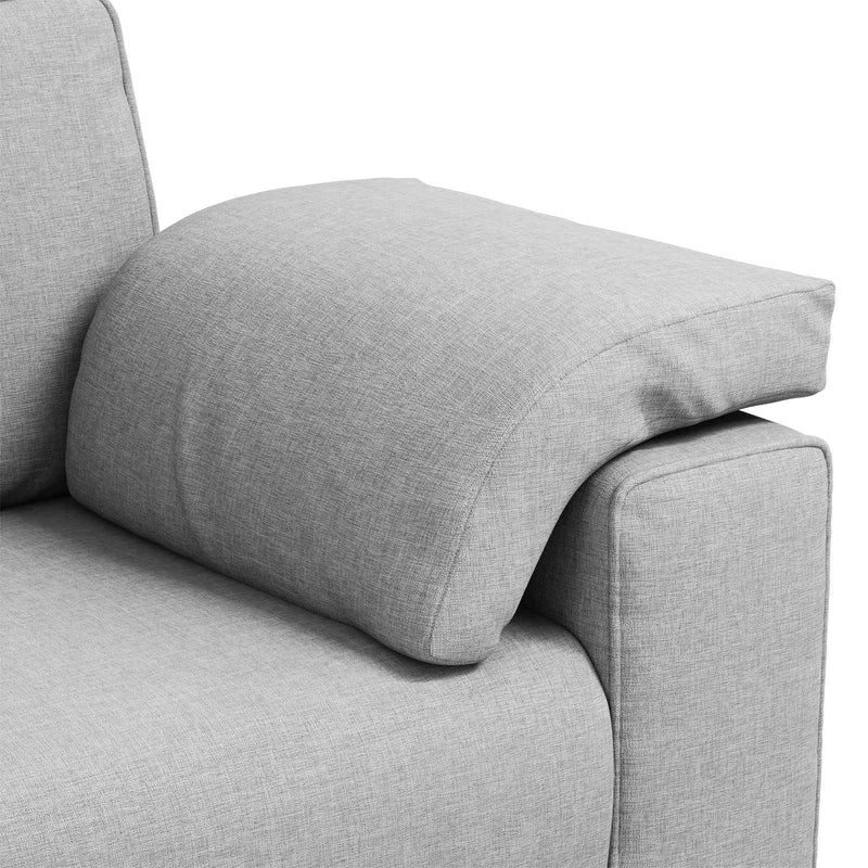 vidaXL Kanapé Felhőszürke 180 x 77 x 82 cm szövet