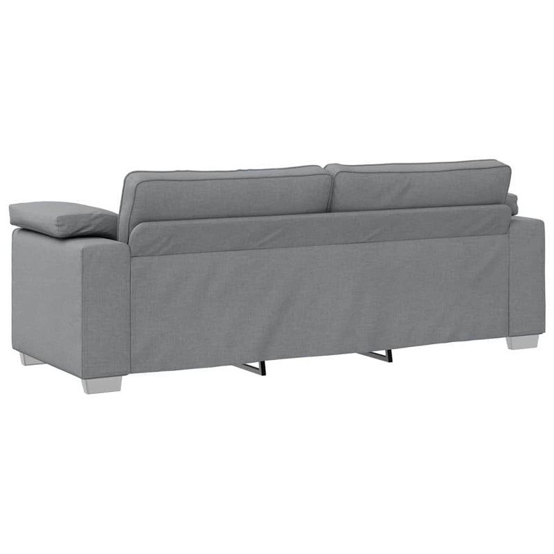 vidaXL Kanapé párnával Világosszürke 219 x 77 x 82 cm szövet