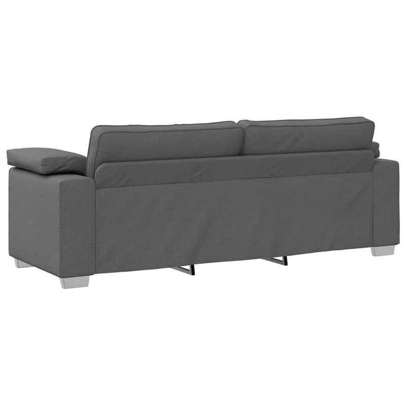 vidaXL Kanapé párnával Sötétszürke 219 x 77 x 82 cm szövet