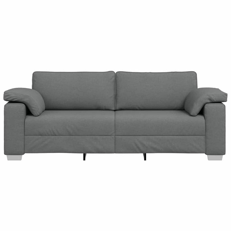 vidaXL Kanapé párnával Sötétszürke 219 x 77 x 82 cm szövet