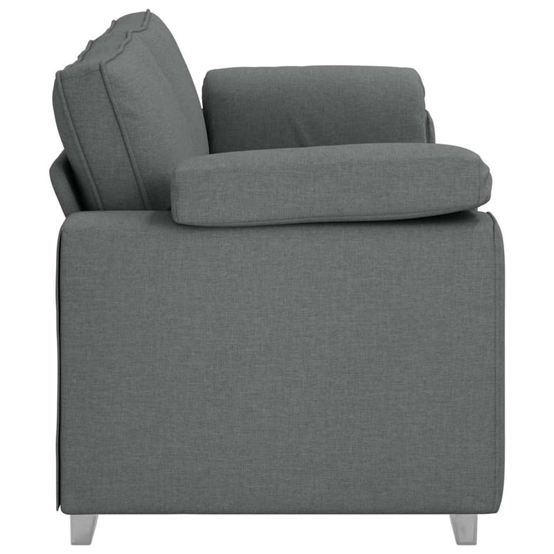 vidaXL Kanapé párnával Sötétszürke 219 x 77 x 82 cm szövet