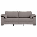vidaXL 3-Fős kanapé Tópszínű 220 cm szövet
