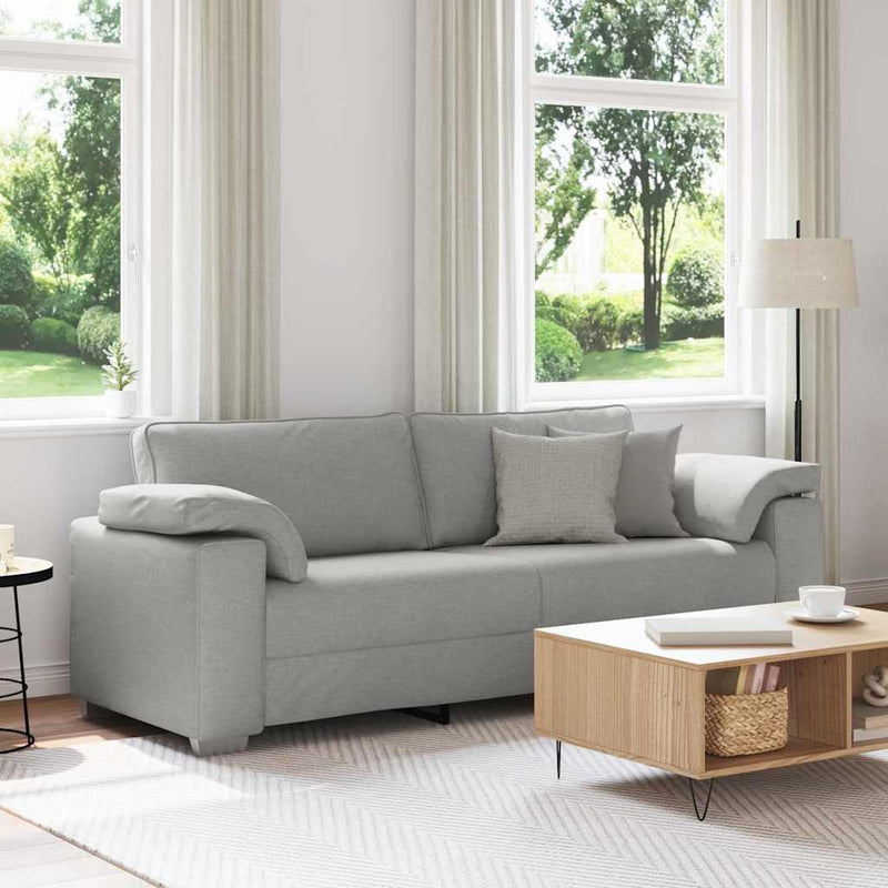 vidaXL Kanapé párnával Felhős szürke 219 x 77 x 82 cm szövet