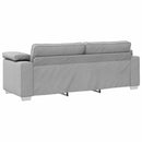 vidaXL 3-Fős kanapé Felhőszürke 220 cm szövet