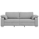 vidaXL 3-Fős kanapé Felhőszürke 220 cm szövet