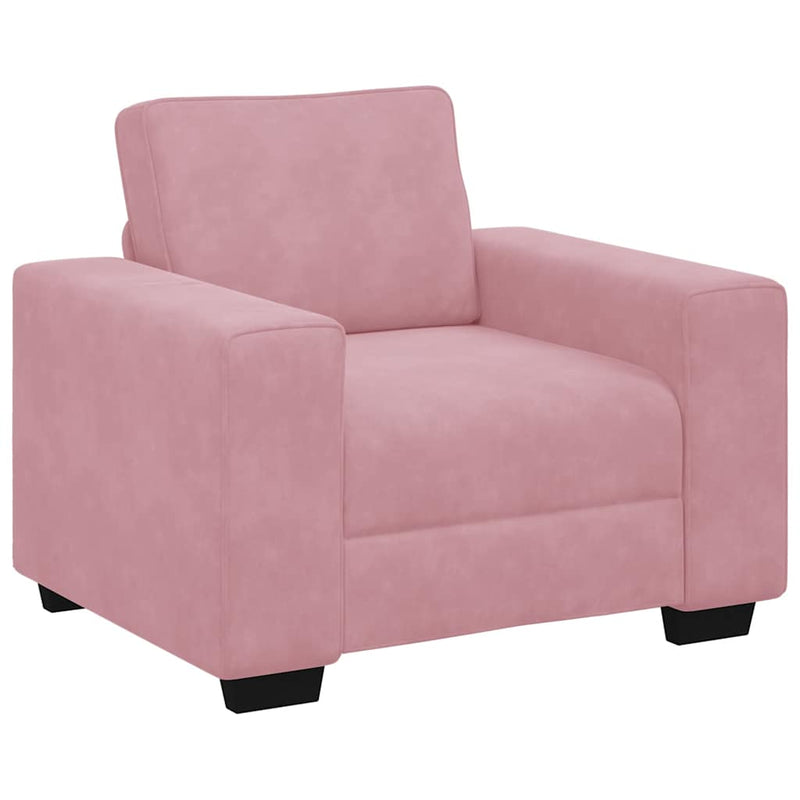vidaXL rózsaszín bársony kanapéfotel 60 cm