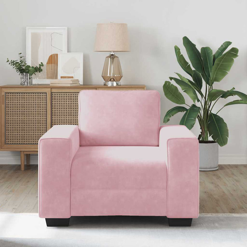 vidaXL rózsaszín bársony kanapéfotel 60 cm